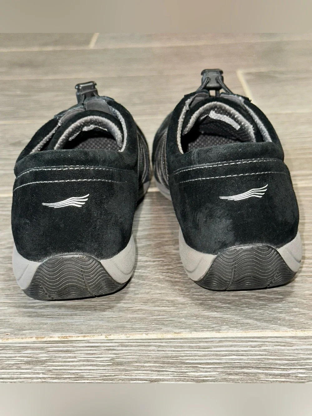Dansko Women's Honor Black Suede Mesh Slip-On Comfort Walking Shoes Sz 38W US 8W